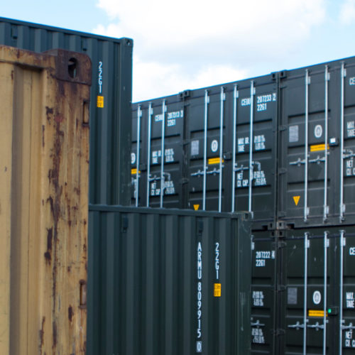 New shipping container stack