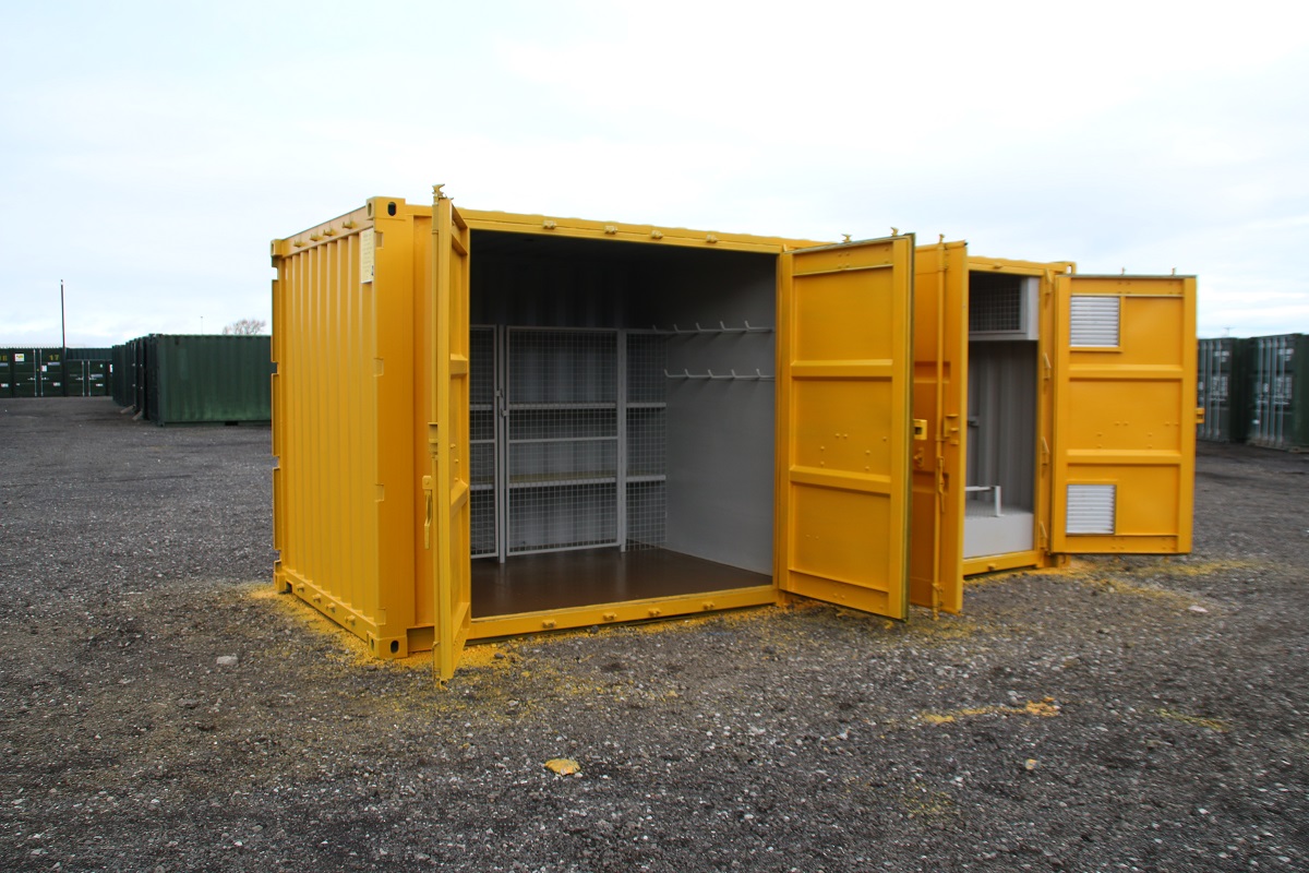 Shipping Container Conversions Garage unit 24ft x 20ft CS37850, Case  Studies, Garages